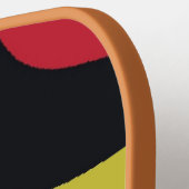 曲線カラフルパターン ピックルボールラケット (左詳細)