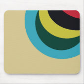 曲線カラフルパターン マウスパッド (正面)