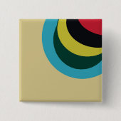 曲線カラフルパターン 缶バッジ (正面)