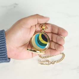 曲線カラフルパターン 腕時計