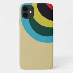 曲線カラフルパターン iPhone 11 ケース