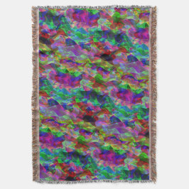 曲線カラフル三角形または色の起伏。 スローブランケット