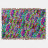 曲線カラフル三角形または色の起伏。 スローブランケット (正面)