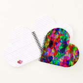 曲線カラフル三角形または色の起伏。 ノートブック (内部)