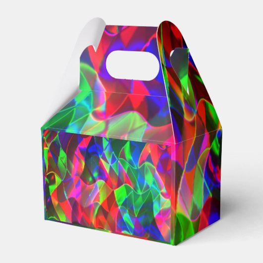 曲線カラフル三角形または色の起伏。 フェイバーボックス (正面サイド)