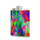 曲線カラフル三角形または色の起伏。 フラスク (左)