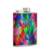 曲線カラフル三角形または色の起伏。 フラスク (右)