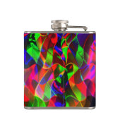 曲線カラフル三角形または色の起伏。 フラスク (裏面)