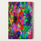 曲線カラフル三角形または色の起伏。 プランナー手帳 (裏面)