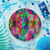 曲線カラフル三角形または色の起伏。 ペーパープレート (パーティー)