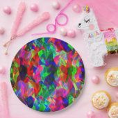 曲線カラフル三角形または色の起伏。 ペーパープレート (パーティー)