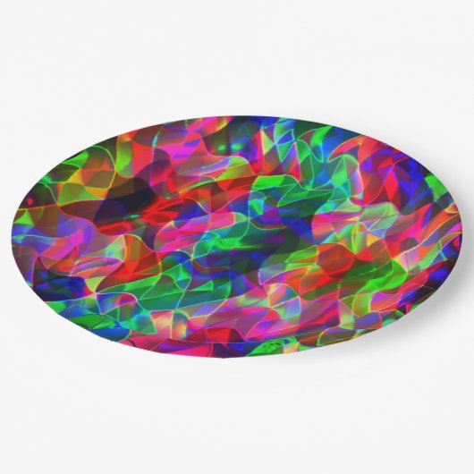 曲線カラフル三角形または色の起伏。 ペーパープレート (アングル)