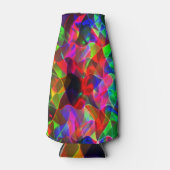 曲線カラフル三角形または色の起伏。 ボトルクーラー (正面)