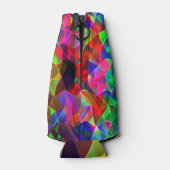 曲線カラフル三角形または色の起伏。 ボトルクーラー (裏面)