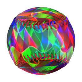 曲線カラフル三角形または色の起伏。 野球ボール