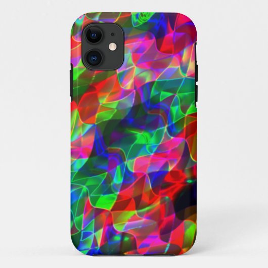 曲線カラフル三角形または色の起伏。 Case-Mate iPhoneケース (裏面)