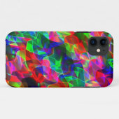 曲線カラフル三角形または色の起伏。 Case-Mate iPhoneケース (裏面(横))