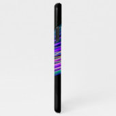 曲線カラフル光源、白いスクリプト内の名前 iPhoneケース (右側)