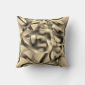 曲線カーキまたはベージュの形状、派手なトーン クッション (裏面)