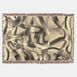 曲線カーキまたはベージュの形状、派手なトーン スローブランケット