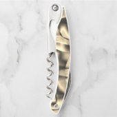 曲線カーキまたはベージュの形状、派手なトーン ソムリエナイフ (正面)