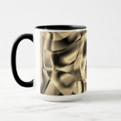 曲線カーキまたはベージュの形状、派手なトーン マグカップ (左)