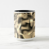 曲線カーキまたはベージュの形状、派手なトーン マグカップ (中央)