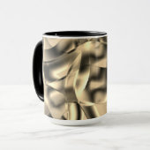 曲線カーキまたはベージュの形状、派手なトーン マグカップ (正面左)