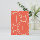 曲線コンテンポラリー抽象デザイン ポストカード (スタンド正面)