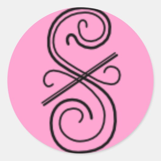 曲線ステッカー ラウンドシール (正面)