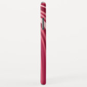 曲線ストライプの赤と白数 Case-Mate iPhoneケース (裏面/右)