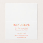 曲線ストライプレトロミニマリスト順ありがとう 名刺 (内部フラット)