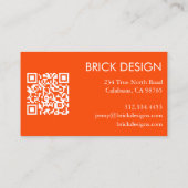 曲線ストライプレトロミニマル注モダン文 名刺 (裏面)