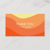 曲線ストライプレトロミニマル注モダン文 名刺 (正面)