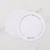 曲線テキストラウンド招待状 招待状 (正面/裏面)