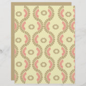 曲線パターンスクラップブック紙 (正面/裏面)