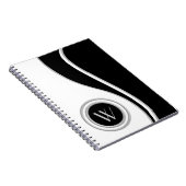 曲線モダンクラシックモノグラムの ノートブック (右側)