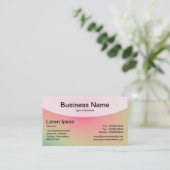 曲線上のトップv4d – ソフトグラデーションの名刺 名刺 (スタンド正面)