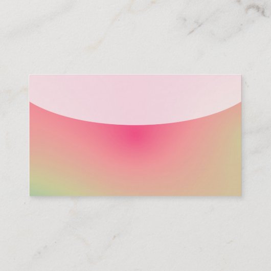 曲線上のトップv4d – ソフトグラデーションの名刺 名刺 (裏面)