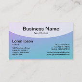 曲線上のトップv4d – ソフトグラデーションの名刺 名刺 (正面)