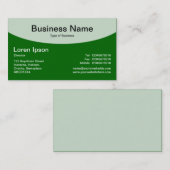 曲線上部v2 – 森林（緑） 名刺 (正面/裏面)