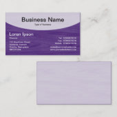 曲線上部v3b -深い紫 名刺 (正面/裏面)