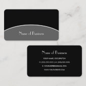 曲線付きプレーン連絡ブロックモダンプロフェッショナル 名刺 (正面/裏面)