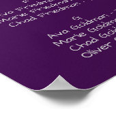 曲線分岐シルバーアルファベット座席表 ポスター (角)