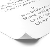 曲線分岐シルバーアルファベット座席表 ポスター (角)