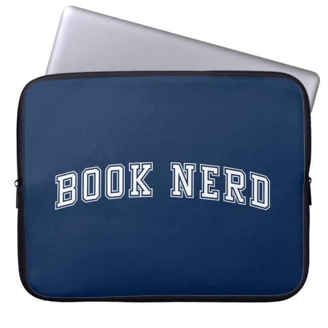 曲線分散スタイルブックおたく（編集可能カラー） ラップトップスリーブ (正面)