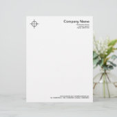 曲線十字 – 黒 レターヘッド (スタンド正面)