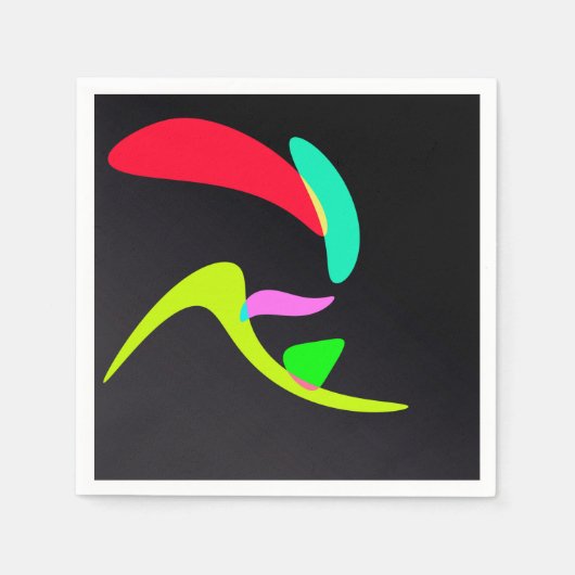 曲線形状 スタンダードカクテルナプキン (正面)