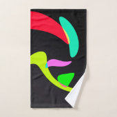 曲線形状 バスタオルセット (ハンドタオル)