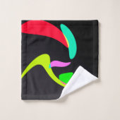 曲線形状 バスタオルセット (ウォッシュタオル)